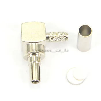 

10pcs/lot CRC9 right angle connector adaptor crimp for RG174 RG316 LMR100 for HUAWEI 3G USB modem