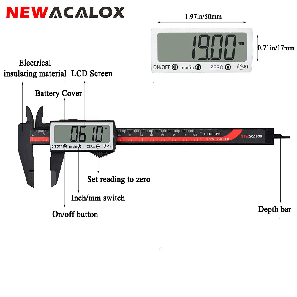 Buy NEWACALOX Extra large LCD Screen Touch Digital