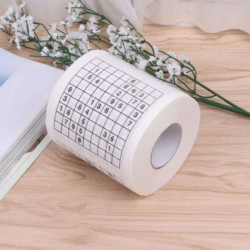 Durable Sudoku Printed Tissue Paper Tissue Toilet paper fun game Funny Practical Tools for Life