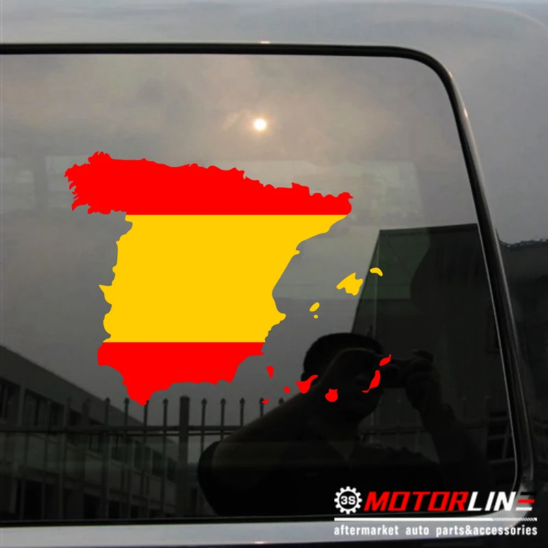 

Map Flag of Spain Decal Sticker Car Vinyl pick size no bkgrd