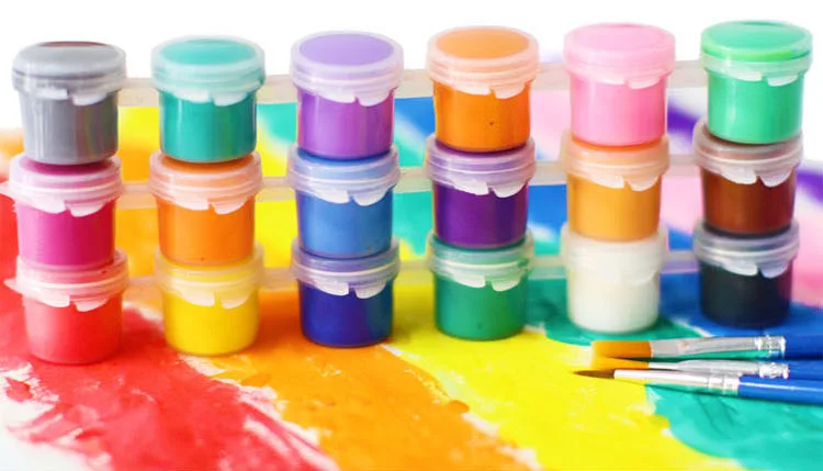 6 видов цветов/комплект Crylic краски детские развивающие игрушки чертежная Tool Kit картина с настенная живопись малыш Книги по искусству DIY