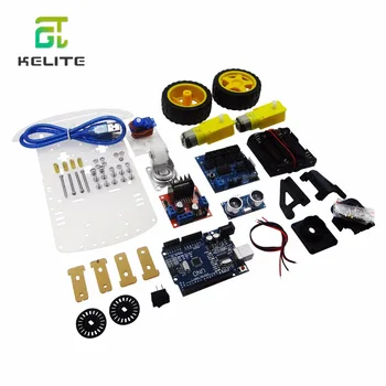 

tracking Motor Smart Robot Car Chassis Kit Speed Encoder Battery Box 2WD Ultrasonic module