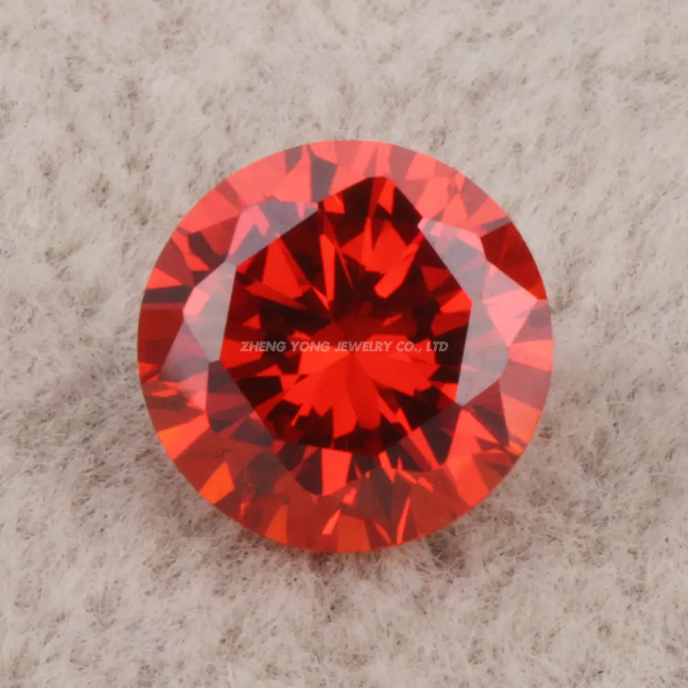 

Free Shipping 1000pcs 0.8~3.0mm Round Brilliant Cut CZ Stone 5A Orange Color Synthetic Loose Cubic Zirconia Gems For Jewelry