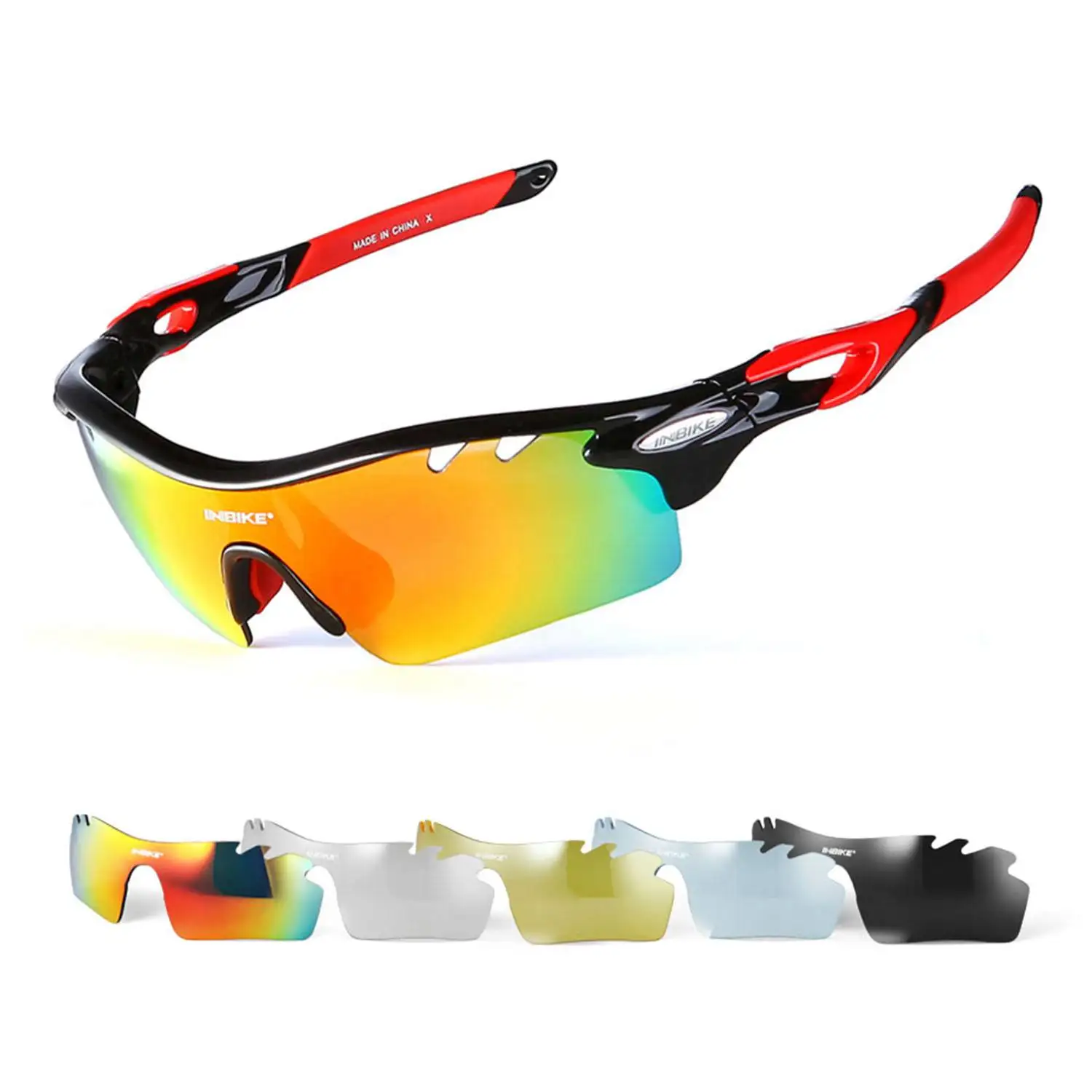 

Good deal-Cycling Glasses Polarized Bike Eyewear Bicycle Goggles Outdoor Sports Bicycle Sunglasses Goggles 5 Groups of Lenses
