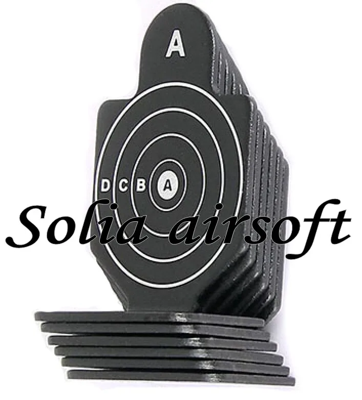 

6 Pcs Outdoor Metal Airsoft Tactical Hunting Shooting Target Set Durable Archery Kit Target Practice Accessor