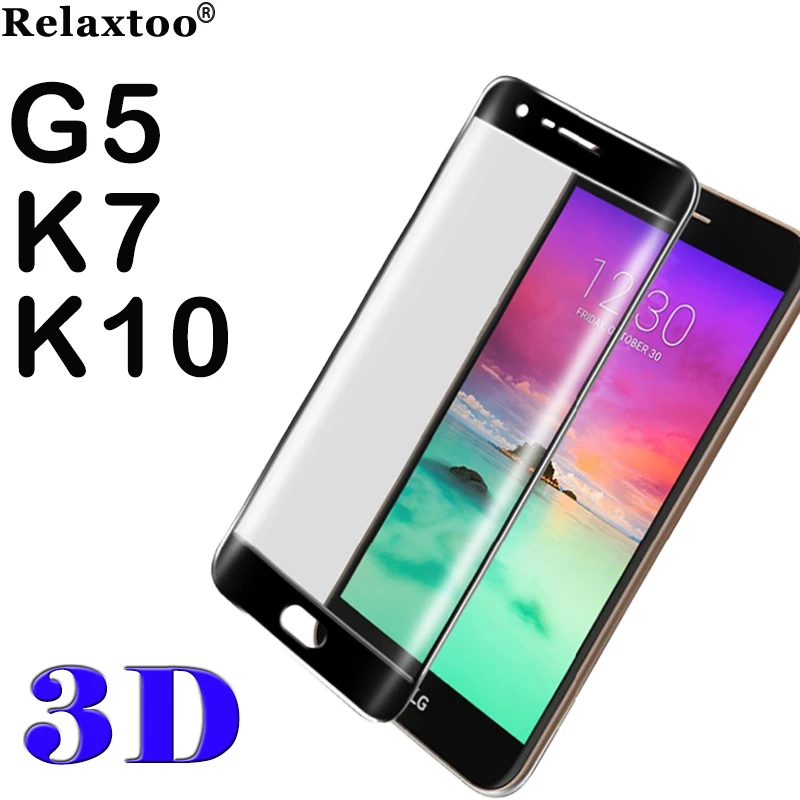 

3D Full Cover For LG G5 Screen Protector For LG K7 Glass G 5 K 7 10 K10 Protective Glas On Film Protection 9H Protect Tempered