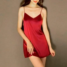 Женская сексуальная одежда для сна, однотонная одежда для обольщения, открытая спина, женская одежда для сна на бретельках, летняя Горячая Распродажа, тонкая удобная одежда для сна