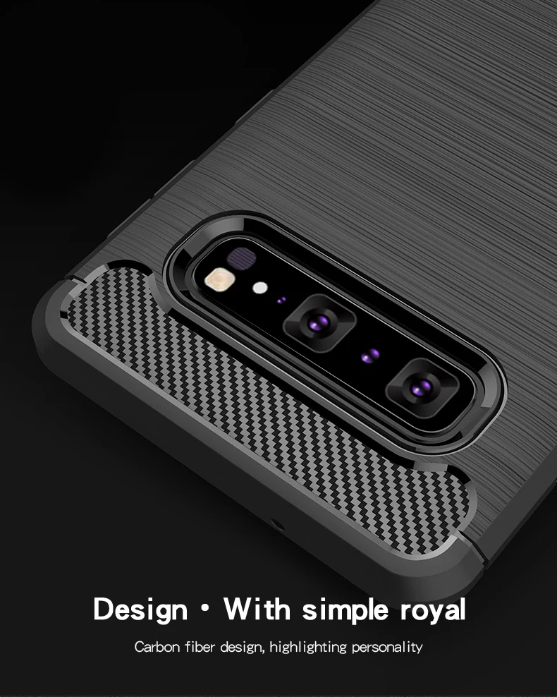 Mofi карбоновый чехол для samsung Galaxy S10 5G задняя крышка для samsung S10 5G силиконовый бампер мягкий чехол для телефона оболочка чехол для телефона
