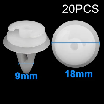 

20* Auto Rivet Fastener Door Panel Trim Clips Part For BMW 3 5 7 E36 E34 E32 E39