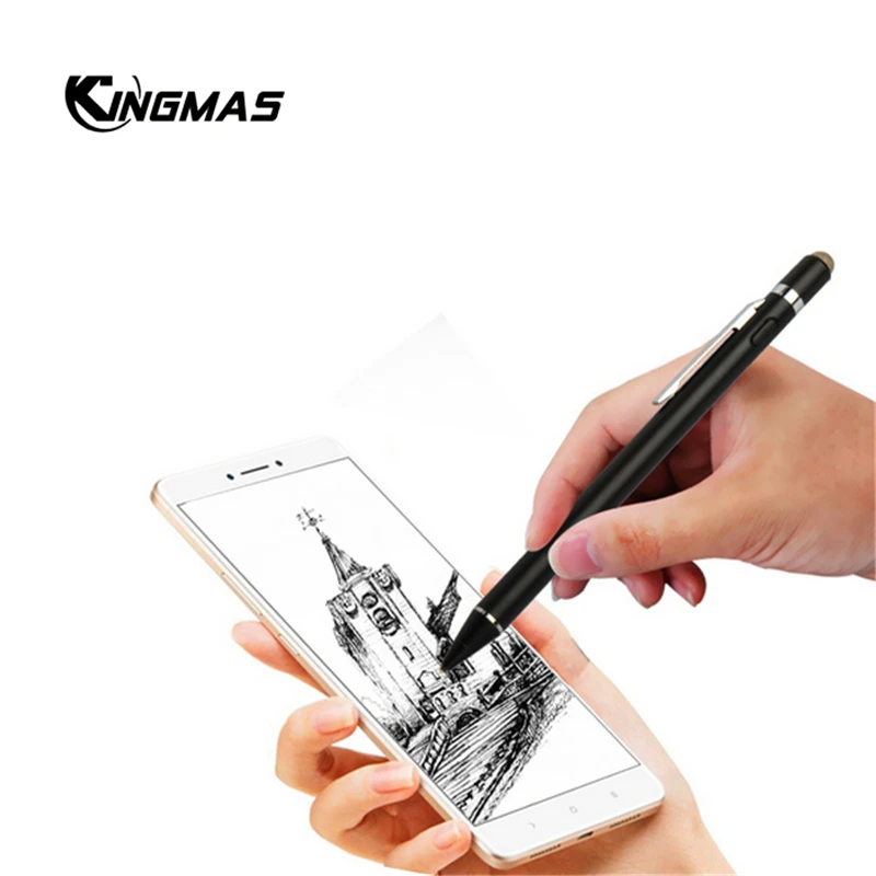 

KINGMAS new 2 in 1 Two-way pen For Apple Pencil stylus Pen capacitance High precision touch Pen For iPhone X 7 8 Samsung Note 9