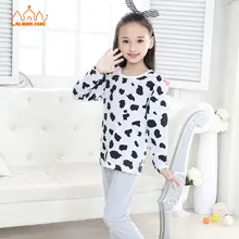 

Autumn Winter Girls Pajamas Sets Cotton Animal Character Pyjama Kid Long Sleeve Cartoon Pajamas Sleepwear For Girls Kid Children