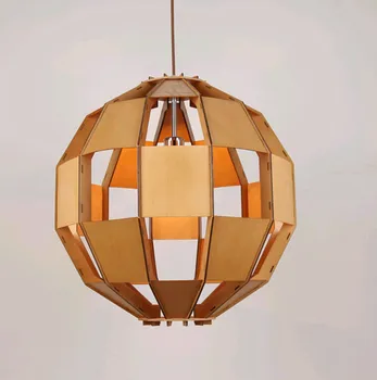 

Classical design Ply-Wood chips Chandelier handmade E27 led hang lamp indoor lamp for stairs&bar&cafe&living room&porch BT287