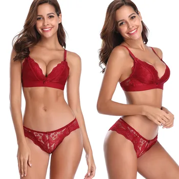 

Sexy Lace Bra Set Women Underwear Set Push Up Bra Set Sexy Lcae bralette Lingerie 3/4 Cup
