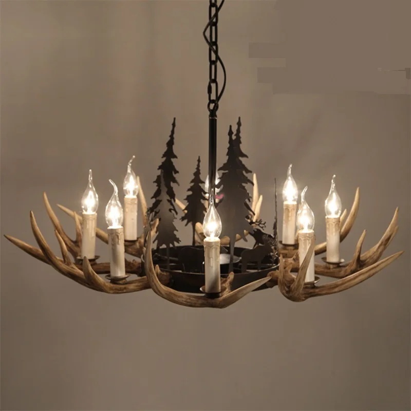 

European style retro 6/8 heads pendant light bar industrial restaurant bedroom restauran lighting pendant lamps Z18617