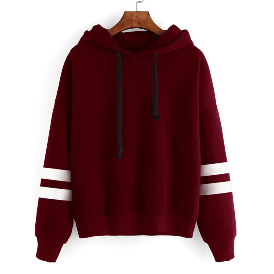 

Womens Long Sleeve Hoodie Sweatshirt winterJumper Hooded Pullover Tops Blouse 8.16