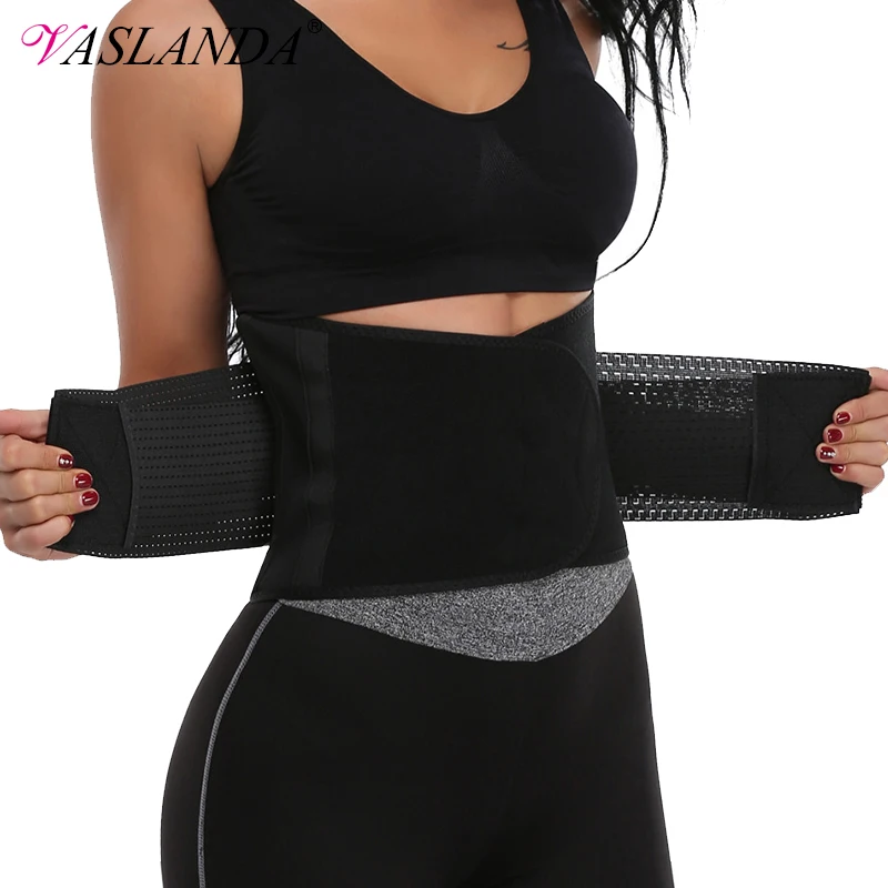 

VASLANDA Waist Slimming Belt Shaper Lumbus Trainer Fat Compression Fitness Girdles Workout Shapewear Straps Modeling Corset