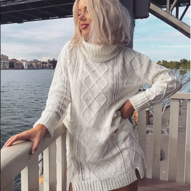 

women turtleneck sweaters fashion female woman top ladies xxl winter clothes women plus size long sweater fall