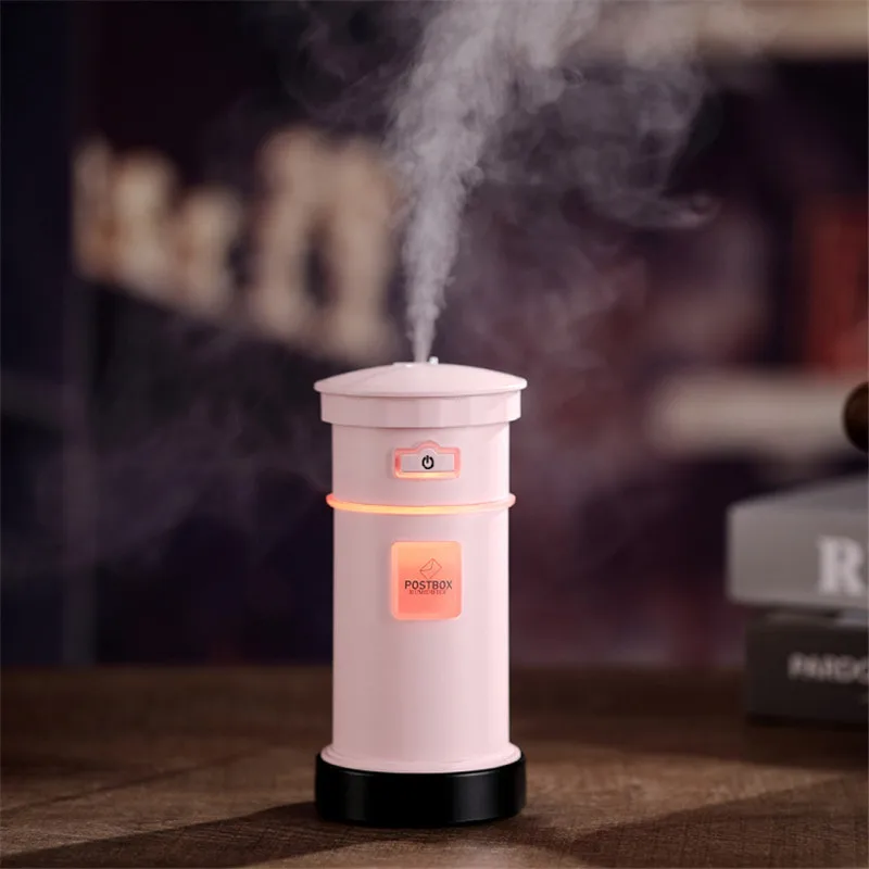 

Creative Multifunction Mini Humidifier Cute Postbox Air Humidifier Aromatherapy Essential Oil Diffuser 200ml Mute Diffuser