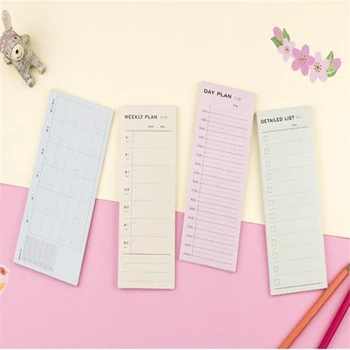 

1pcs Day plan Week Plan Month plan Detailed list Notebook Notepad Copybook Daily Memos Planner Journal Office Stationery