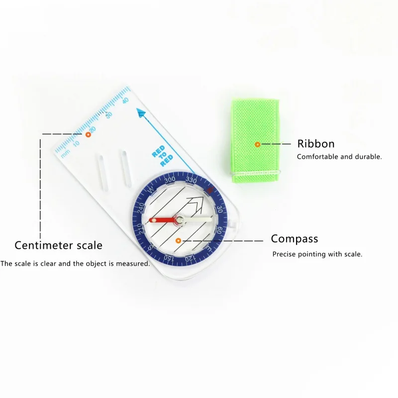 Outdoor Thumb Compass Night light Elite Competition Orienteering Compass Portable Compass Map Scale Compass high quantity