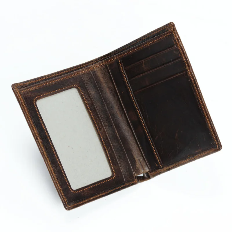 Dragon Pattern Mens Wallet Leather Genuine Short Vintage Dollar Clip Mens Wallets Cow Leather Purse for Men Small Money Bag 4