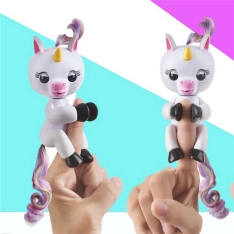 

High Quality Funny Cute Fingerling Interactive Baby Unicorn Toy Smart Fingers Llings Smart Induction Toy Kids Toys Gifts