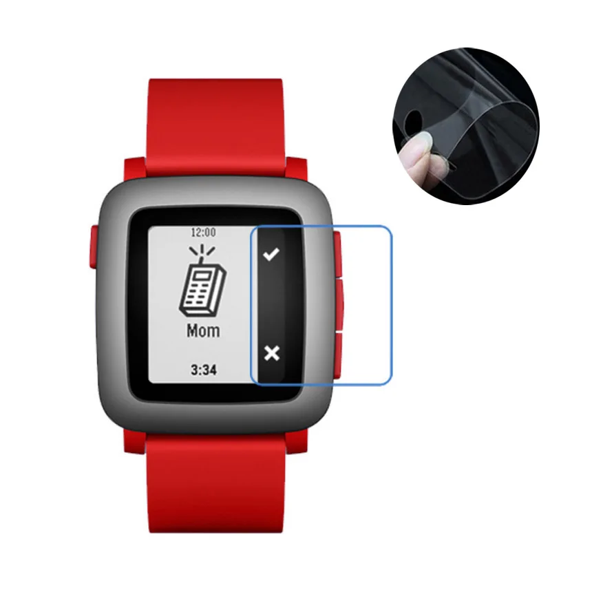 PCTC 0.3mm Screen Protector For Pebble Time SmartWatch Protection Ultra