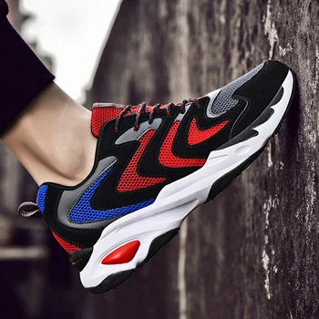 

Running Shoes For Men Air Cushion Mesh Breathable Wear-resistant Hot 2019 Fitness Trainer Sport Shoes Male Sneakers