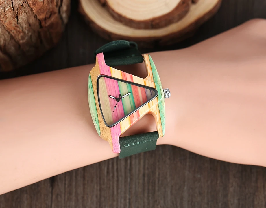 YISUYA Women Bamboo Wrist Watch Fresh Colorful H Dial Wooden Quartz Ladies Watches Top Brand Women Sport Timber Watch Relojes1 (15)