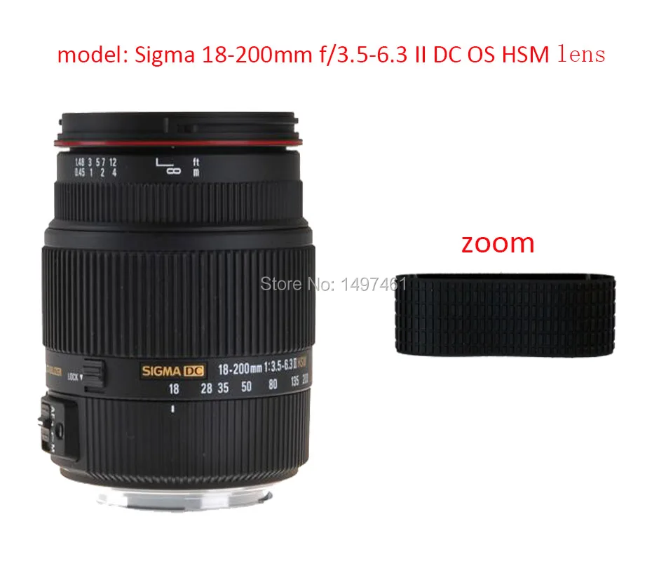 

Lens Zoom Rubber Ring/Rubber Grip Repair Succedaneum For Sigma 18-200mm f/3.5-6.3 II DC OS HSM lens