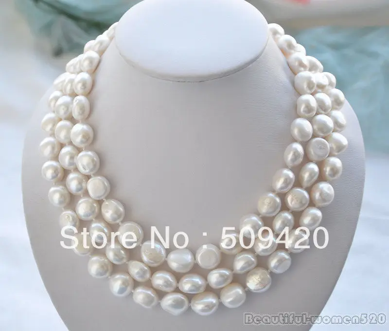 

Free Shipping50" 15mm BAROQUE WHITE FRESHWATER PEARL NECKLACE MABE