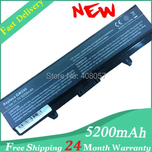 5200mAh Laptop Battery GW240 for HP297 M911G For Dell Inspiron 1525 1526 for Inspiron 1545 1546 1440 1750 Vostro 500 5200mAh Laptop Battery GW240 for HP297 M911G For Dell Inspiron 1525 1526 for Inspiron 1545 1546 1440 1750 Vostro 500