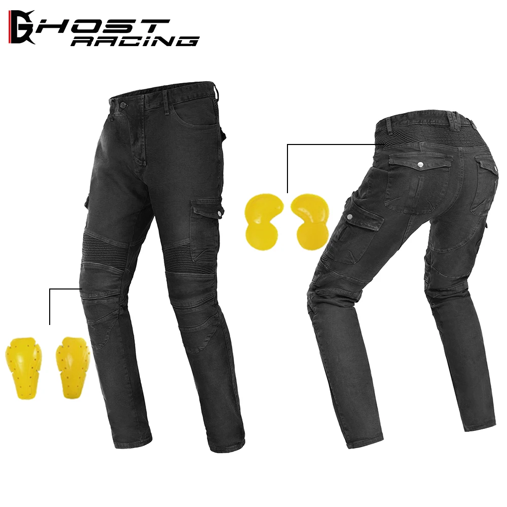 Motorcycle Pants Men Moto Jeans Protective Gear Riding Touring Motorbike Trousers Motocross