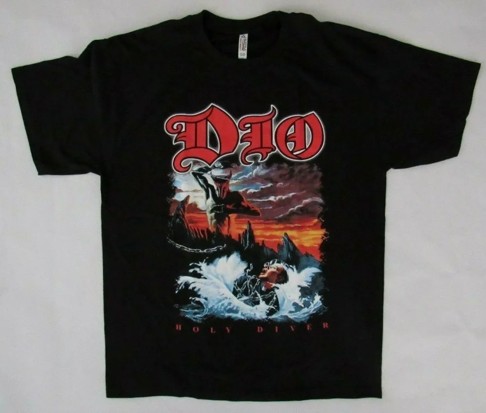 Классическая футболка RONNIE JAMES DIO HOLY DIVER американский продавец фотография призрака