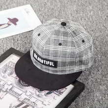 Высококачественная бейсбольная Кепка унисекс из хлопка, клетчатая дизайнерская Кепка в стиле хип-хоп с вышитыми буквами для мужчин и женщин, Регулируемая Кепка в стиле хип-хоп