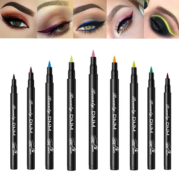 

12 Color Matte Eyeliner Pencil Waterproof Make Up Eye Liner Black Red Glitter Eyeliner Green Brown Liquid Liners Eyes Makeup