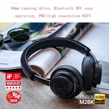 

Original Philips M2BT/00 HiFi NFC Wireless Bluetooth Headphones High Resolution with Lithium Polymer Battery Wireless Earphone