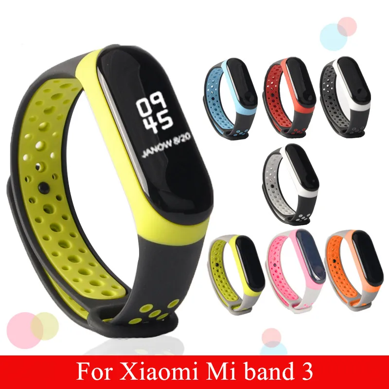 Mi Band 3 ремешок спортивные силиконовые часы браслет mi band3 ремешок аксессуары mi band3 браслет умный для Xiaomi mi band 3 ремешок