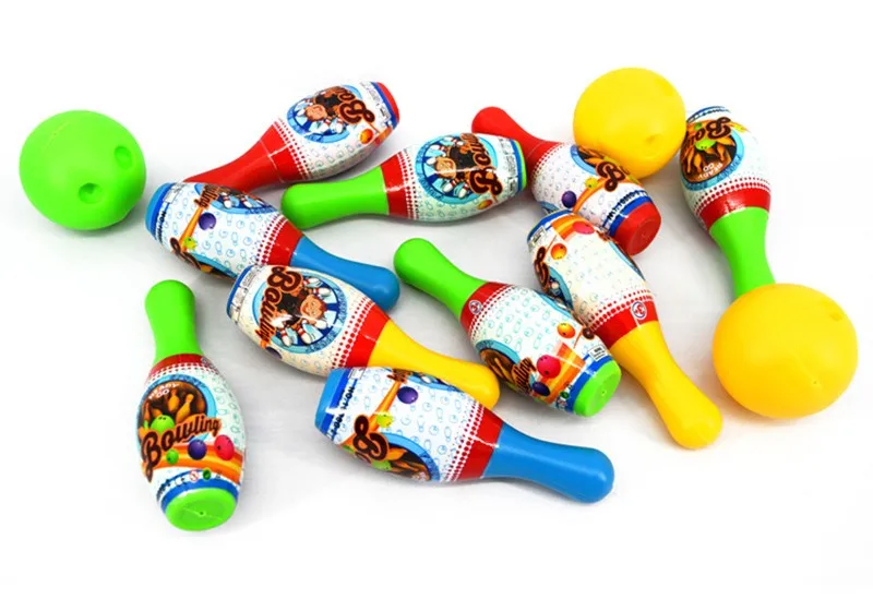 13Pcs/Set Children Bowling Toy Plastic Mini Juguetes Deportivos Ball Sports And Leisure Traditional Toys For Child Gift TY0154