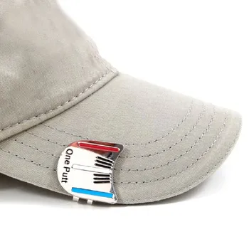 

Magnetic Golf Hat Clip Alignment Aiming Tool Chrome Coating Mark Position Hat Clip Cap Attachable Golf Training Tool