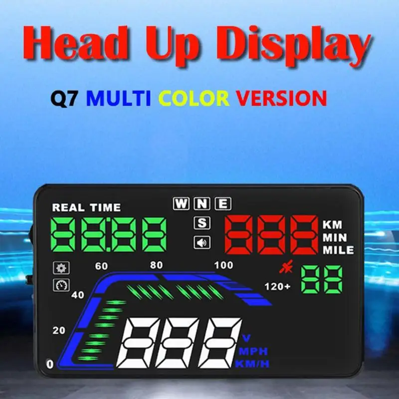 35 inch high definition HUD Universal OBD2 Auto HUD GPS Head Up Display Mit Geschwindigkeit Überdre