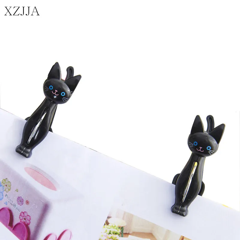 XZJJA 2Pcs/lot Creative Plastic Clothes Pegs Cute Cat Laundry Hanging Clothes Pins Beach Towel