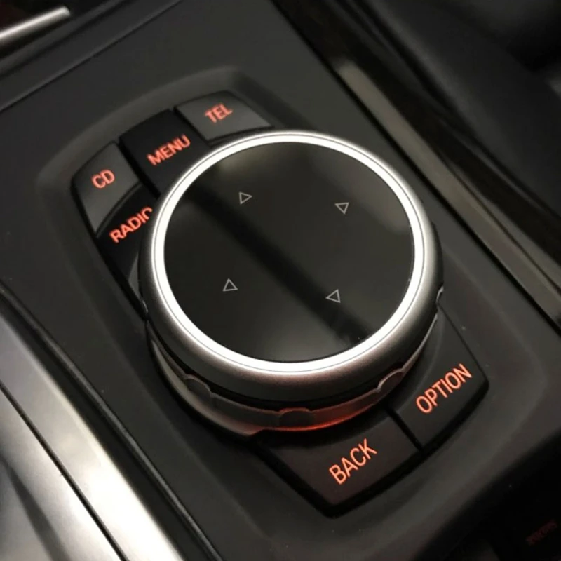 Aluminum Alloy 7/5 buttons Multimedia Cover Automobiles Interior Control Button Switch For BMW X1 X3 X5 X6 F30 E90 E92 F10 F18