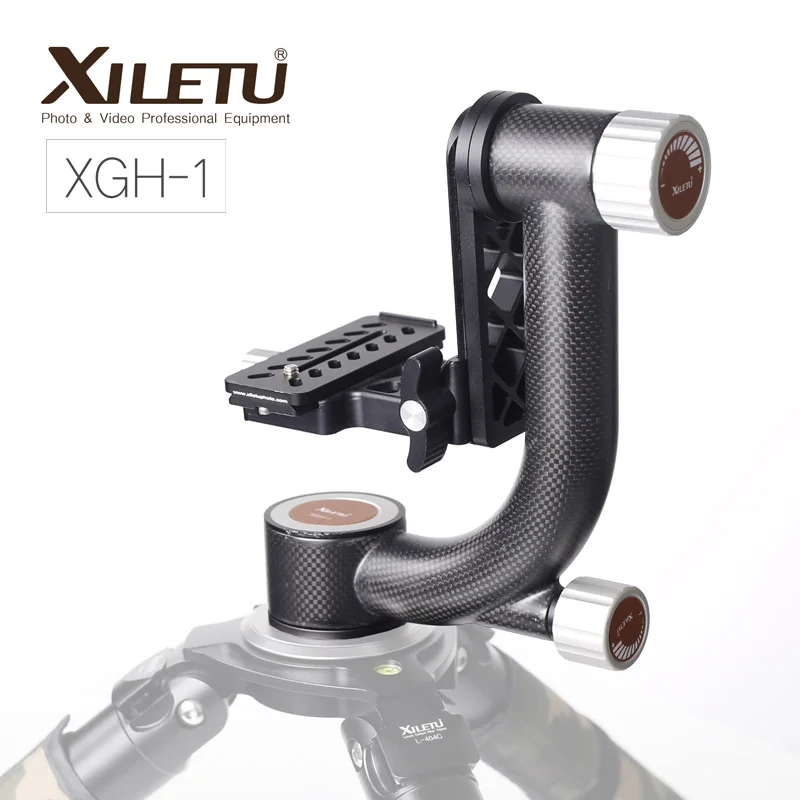 XILETU XGH-1 Pro карбоновое волокно сверхмощный карданный панорамный штатив стабилизатор главный БЫСТРОРАЗЪЕМНАЯ пластина для камера DLSR фотография