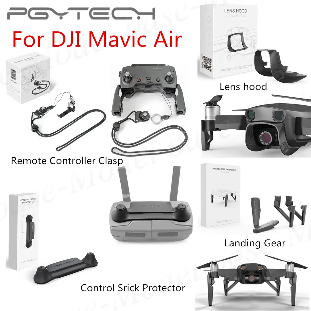

Lens hood+Remote Control Thumb Stick Guard Rocker Protector Holder+Landing Gear+Remote Controller Clasp for DJI MAVIC AIR