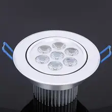 4 шт./лот затемнения 21 Вт светодиодный потолочный светильник 7x3 W утопленный потолочный светильник AC110V/220 V для домашнего освещения