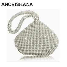 ANOVISHANA 2019 кристалл новая мода изысканный хрусталь вечерняя сумка