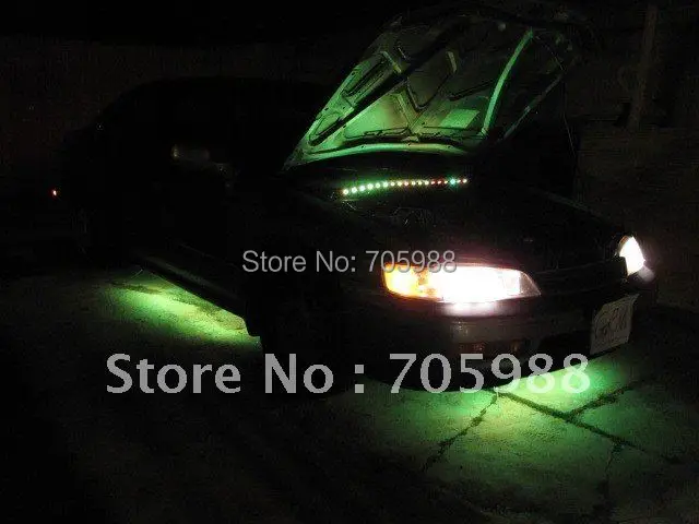 

LED car lights RGB Flash Under Glow Lamp 7 Colors Pattern Car Truck Decoration LED Strobe Light with Remot