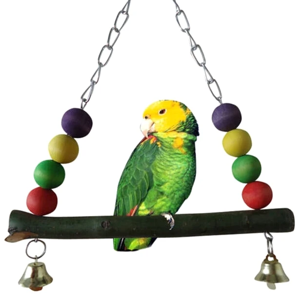 FD2556 Parrot Swing Toy Colorful Bird Cage For Parakeet Cockatiel Finch