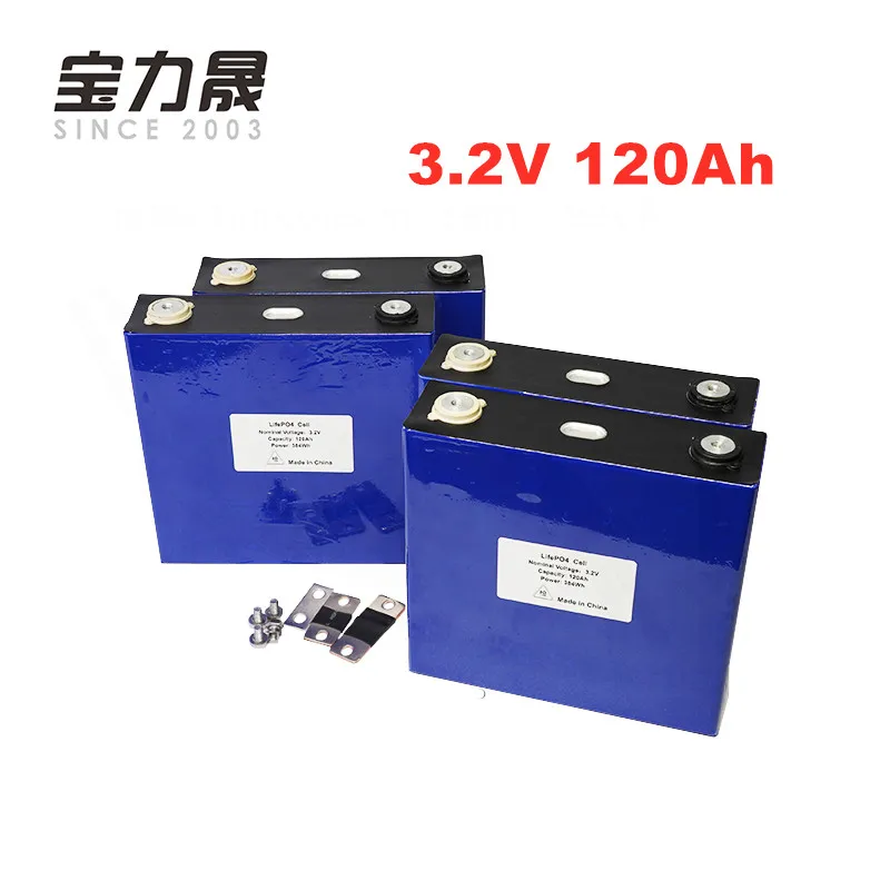 

4PCS 3.2V 120Ah LiFePO4 Long LifeCycles 3500 Times 3C Rechargeable 12V 12.8V 120Ah cells not 100Ah CATL for energy storage UPS
